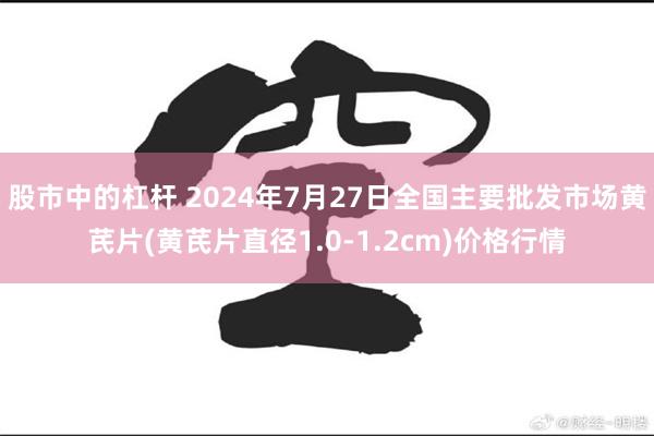 股市中的杠杆 2024年7月27日全国主要批发市场黄芪片(黄芪片直径1.0-1.2cm)价格行情