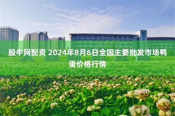 股牛网配资 2024年8月6日全国主要批发市场鸭蛋价格行情