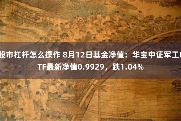 股市杠杆怎么操作 8月12日基金净值：华宝中证军工ETF最新净值0.9929，跌1.04%